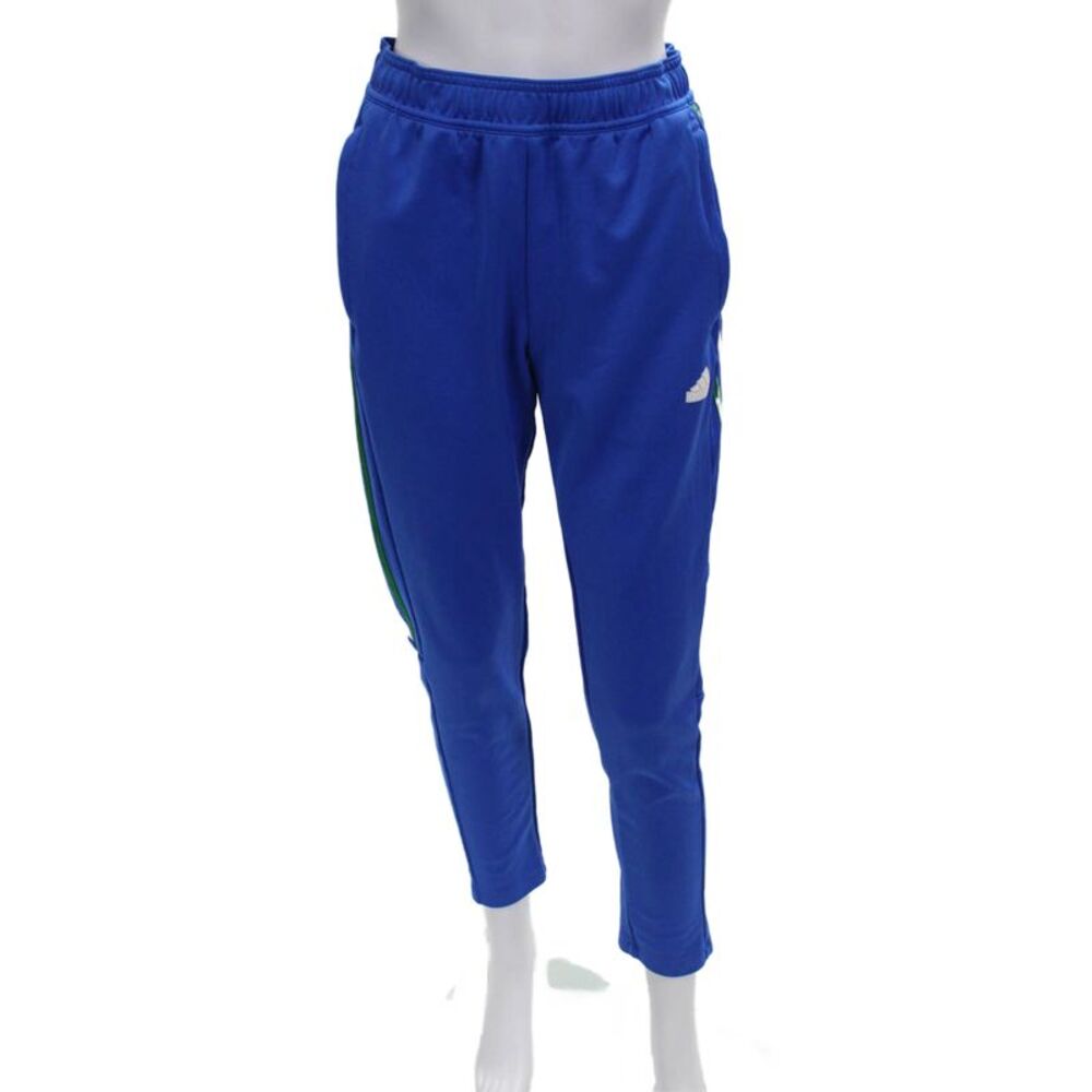 Adidas Womens Track Pants Blue Nylon Pull On Size S